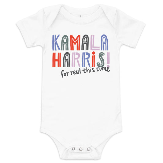 'For Real' baby short sleeve onesie