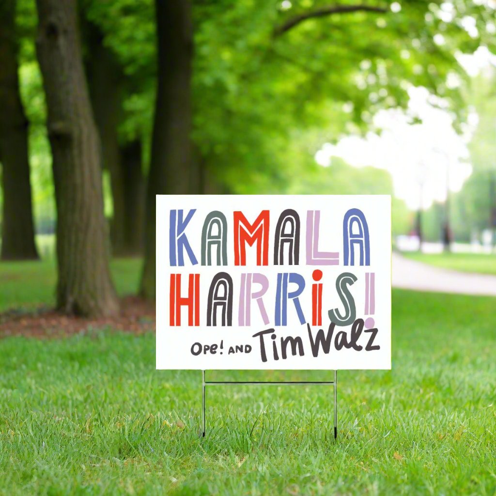 Kamala Harris 'Ope!' lawn sign